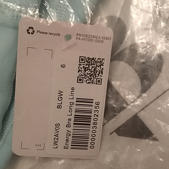 SOLD!!!  Lululemon Energy Bra Longline, Sz 6, BLGW - Picture 4 of 6